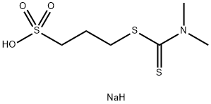 Sodium 3-[[(dimethylamino)thioxomethyl]thio]propanesulphonate CAS 18880-36-9